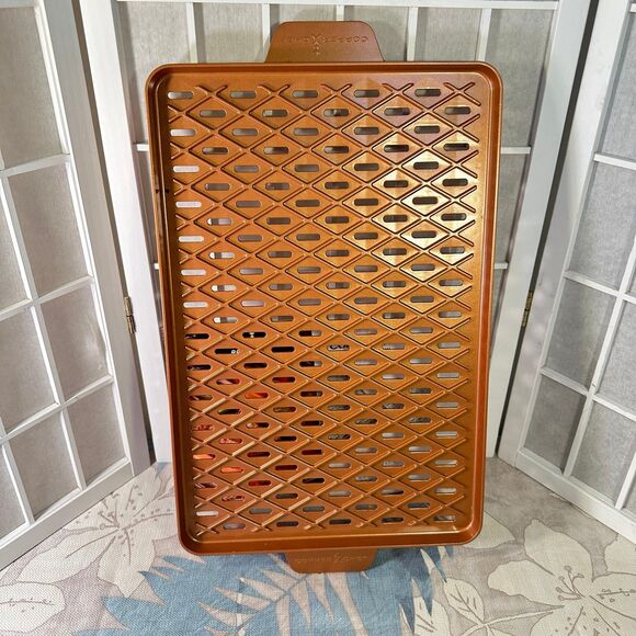 COPPER CHEF X- Design Barbecue Pan 12”x 18”  New - Picture 3 of 11